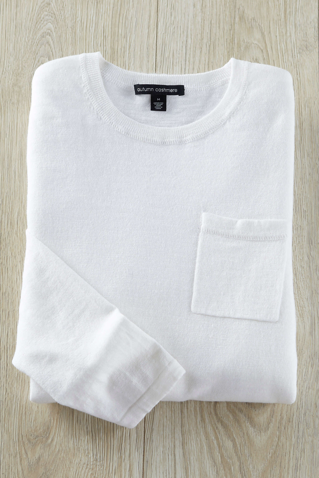 Patrick James Long Sleeve Slub Pocket Crew Sweater