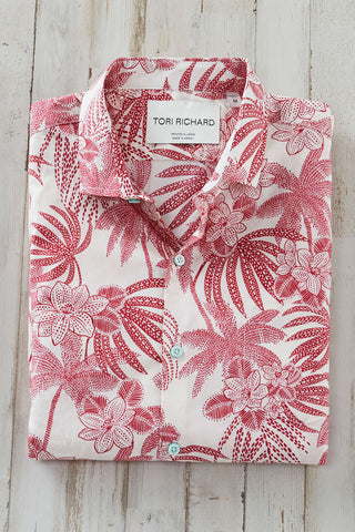 Tori Richard Short Sleeve Tropic Code Lawn Camp Shirt