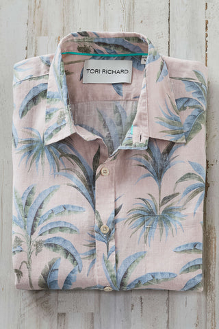 Tori Richard Short Sleeve Solara Slub Linen Camp Shirt