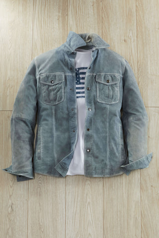 Patrick James Suede 2 Snap Pocket Shirt Jacket