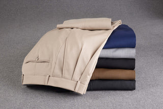 Patrick James Gabardine Double-Pleat Slacks
