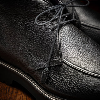 48-595-BLK CAMPO HIGH Deerskin Chukka Boot, Black