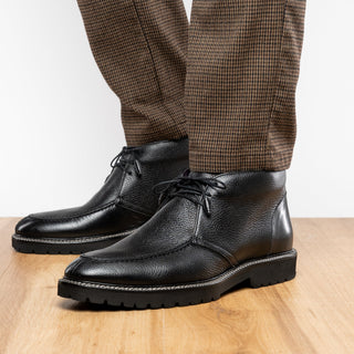 48-595-BLK CAMPO HIGH Deerskin Chukka Boot, Black