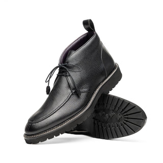 48-595-BLK CAMPO HIGH Deerskin Chukka Boot, Black