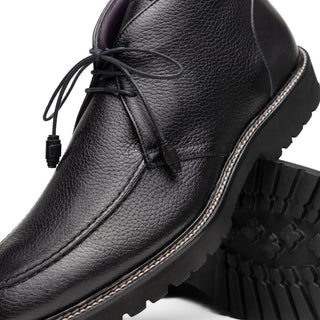 48-595-BLK CAMPO HIGH Deerskin Chukka Boot, Black