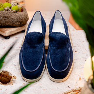 LIVORNO Sueded Italian Goatskin Loafer