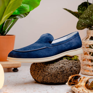 LIVORNO Sueded Italian Goatskin Loafer