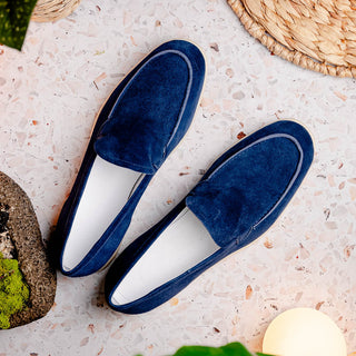 LIVORNO Sueded Italian Goatskin Loafer