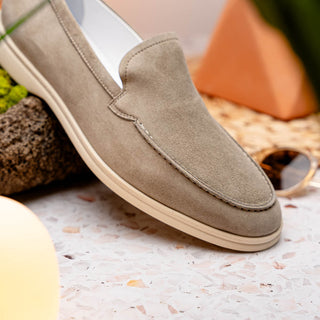 LIVORNO Sueded Italian Goatskin Loafer