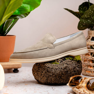 LIVORNO Sueded Italian Goatskin Loafer