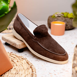 LIVORNO Sueded Italian Goatskin Loafer