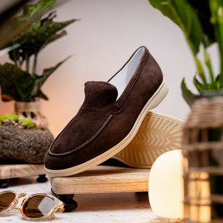 LIVORNO Sueded Italian Goatskin Loafer