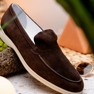 LIVORNO Sueded Italian Goatskin Loafer