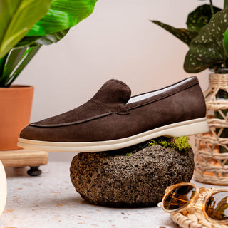 LIVORNO Sueded Italian Goatskin Loafer