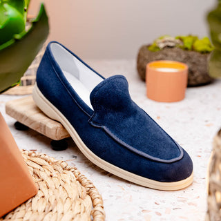 LIVORNO Sueded Italian Goatskin Loafer