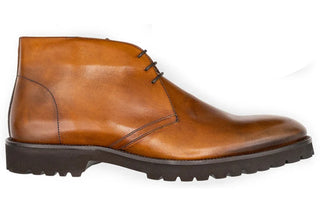 Zelli Marco Italian Burnished Calfskin Chukka Boot