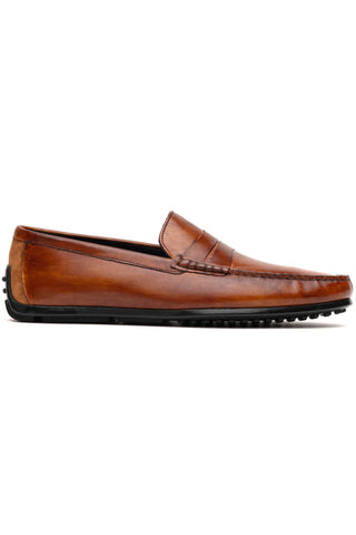 Zelli Monza Italian Hand Finish Calfskin Driving Loafer
