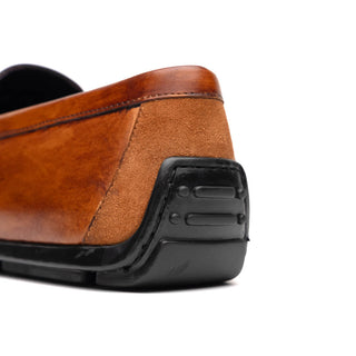 MONZA Hand Burnished Italian Calfskin Driving Loafers