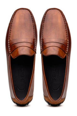 Zelli Monza Italian Hand Finish Calfskin Driving Loafer