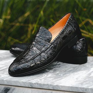 ROMA Crocodile Penny Loafer