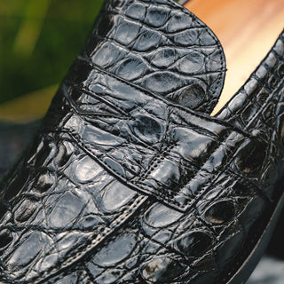 ROMA Crocodile Penny Loafer