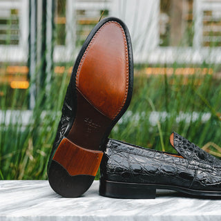ROMA Crocodile Penny Loafer