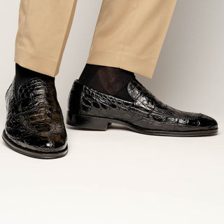 ROMA Crocodile Penny Loafer