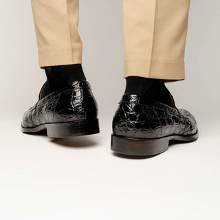 ROMA Crocodile Penny Loafer