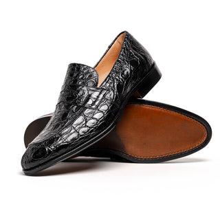 ROMA Crocodile Penny Loafer