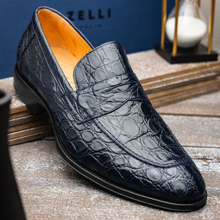 ROMA Crocodile Penny Loafer