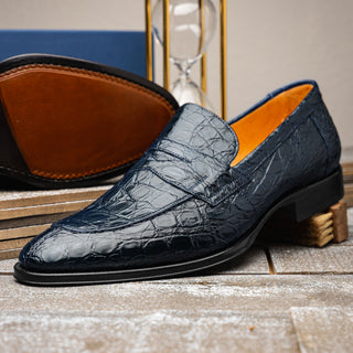 ROMA Crocodile Penny Loafer