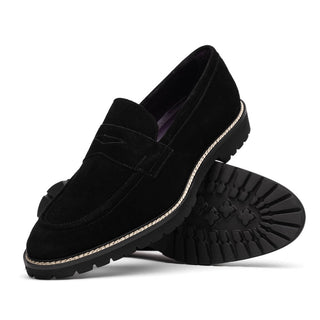 ROMA Italian Suede Penny Loafers