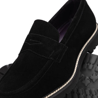 ROMA Italian Suede Penny Loafers