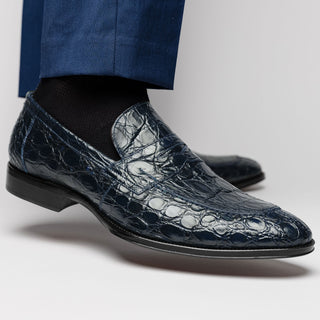 ROMA Crocodile Penny Loafer