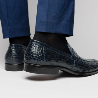 ROMA Crocodile Penny Loafer