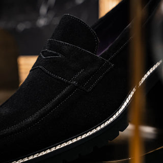 ROMA Italian Suede Penny Loafers