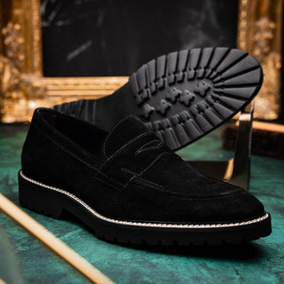ROMA Italian Suede Penny Loafers