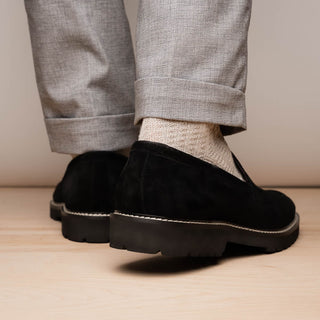 ROMA Italian Suede Penny Loafers