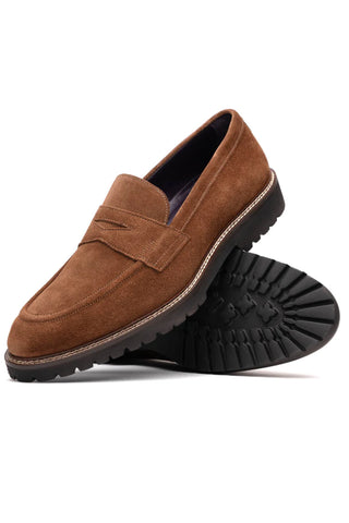 Zelli Roma Italian Calf Suede Penny Loafer