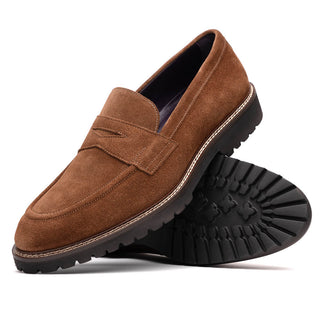 ROMA Italian Suede Penny Loafers
