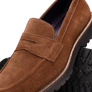 ROMA Italian Suede Penny Loafers