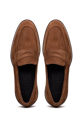 Zelli Roma Italian Calf Suede Penny Loafer