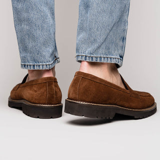 ROMA Italian Suede Penny Loafers
