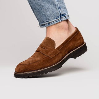 ROMA Italian Suede Penny Loafers
