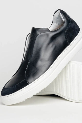 Zelli Spettacolare Italian Pebble Grain Calfskin Sneakers