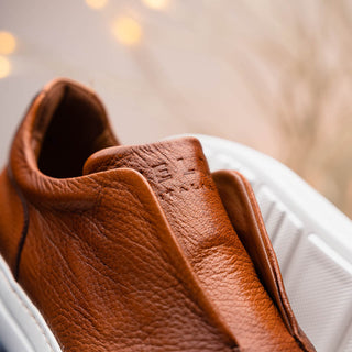SPETTACOLARE Italian Pebble Grain Calfskin Sneakers