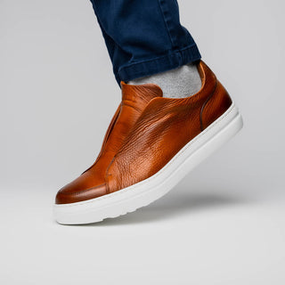 SPETTACOLARE Italian Pebble Grain Calfskin Sneakers