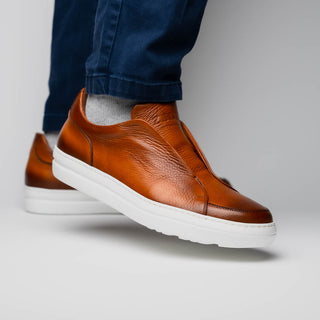 SPETTACOLARE Italian Pebble Grain Calfskin Sneakers