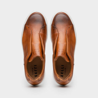 SPETTACOLARE Italian Pebble Grain Calfskin Sneakers
