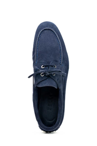Zelli Venice Italian Sueded Calfskin Boat Shoe